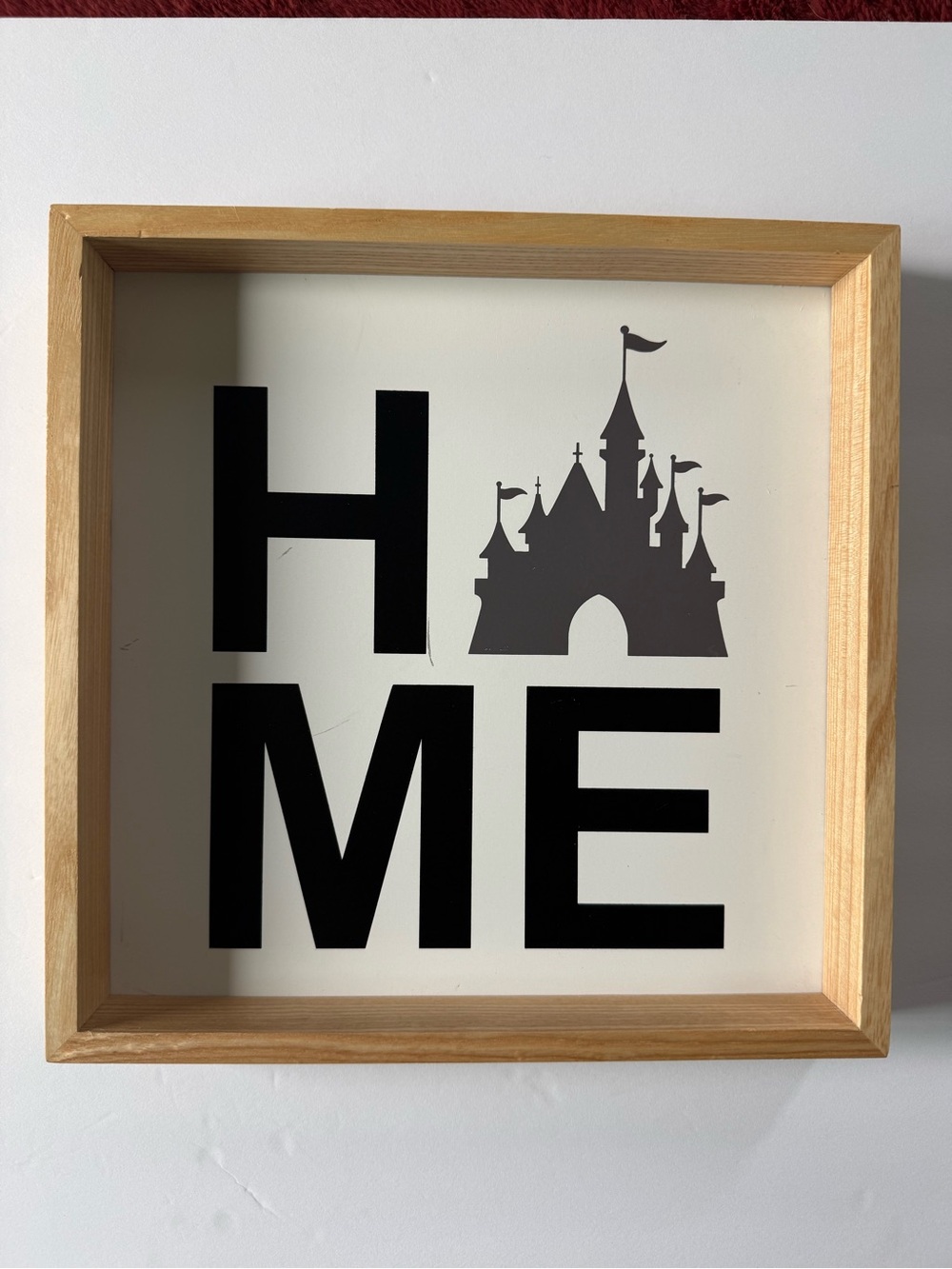 Disney HOME Castle Wall Art - Black and Natural Wood